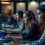 Small business team using business process outsourcing services for customer support and operational management